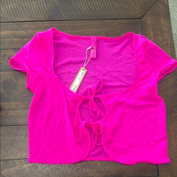 SKIMS Summer Mesh Lace Super Cropped Top - Picture 1 of 3
